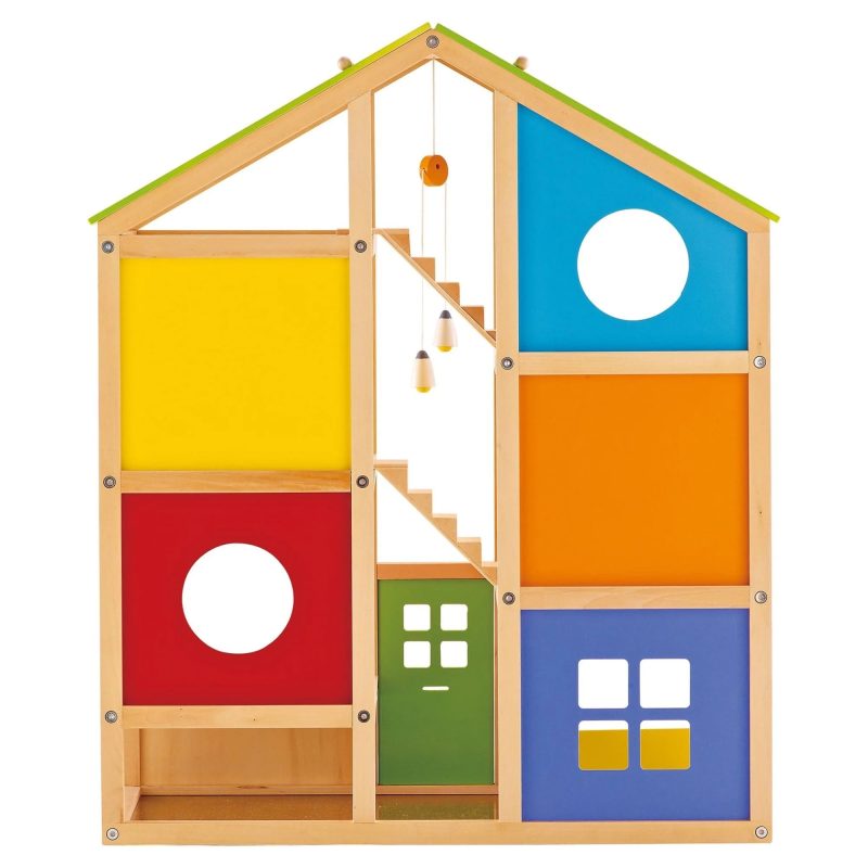Hape All Seasons Wooden Furnished Dollhouse Playset - Image 3