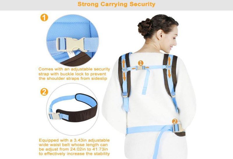 4-in-1 Newborn Baby Carrier With Breathable Ergonomic Adjustable Backpack - Image 10