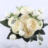 9-Piece Faux Silk Peonies Artificial Flowers
