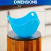 4 or 8 pcs Silicon Egg Poacher Cups- Microwave & Stovetop - Image 5