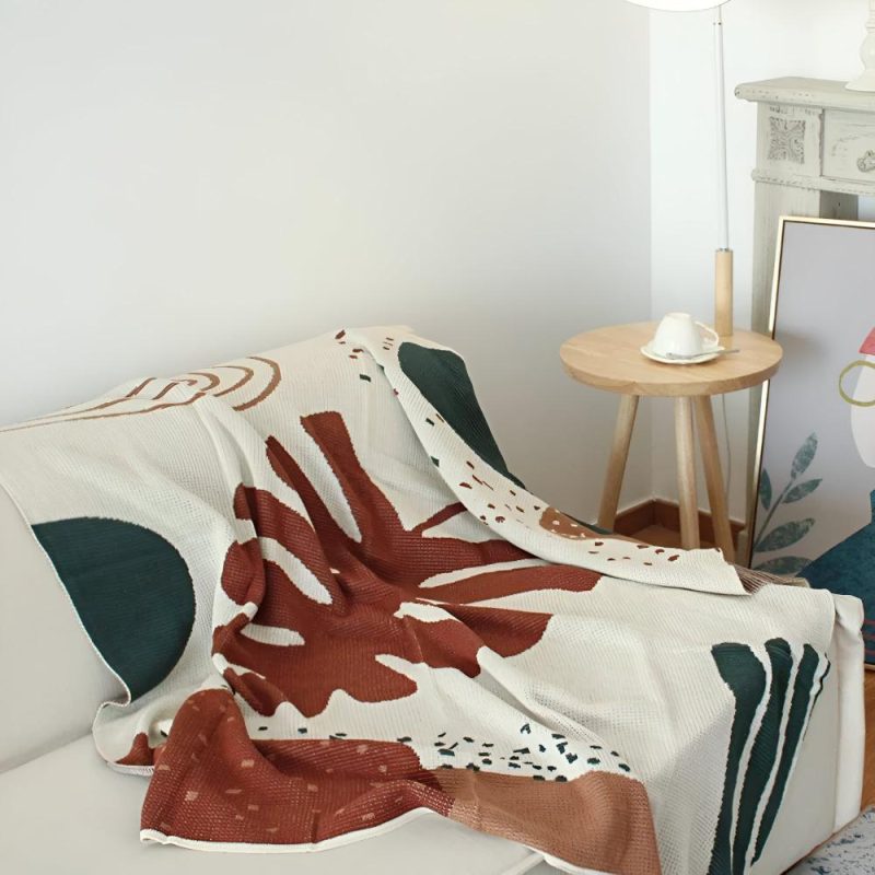 Abstract Style Knitted Throw - Image 2