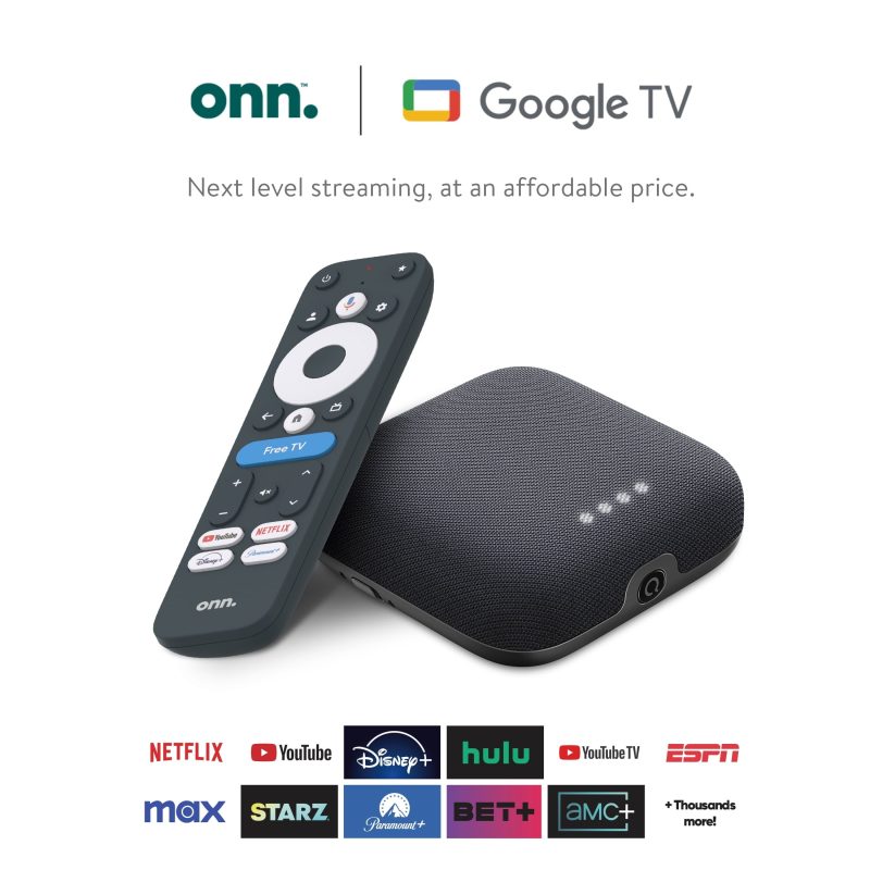 Onn. 4K Pro Streaming Device with Google TV, 4K UHD, Dolby Vision & Atmos, Hands-Free Voice Control, Wi-Fi 6, Smart Hub - Image 2