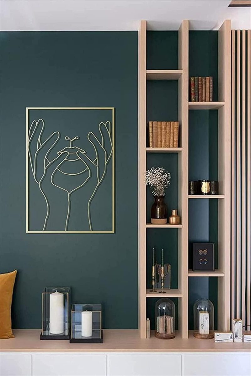Abstract Single Line Metal Wall Art - Image 4
