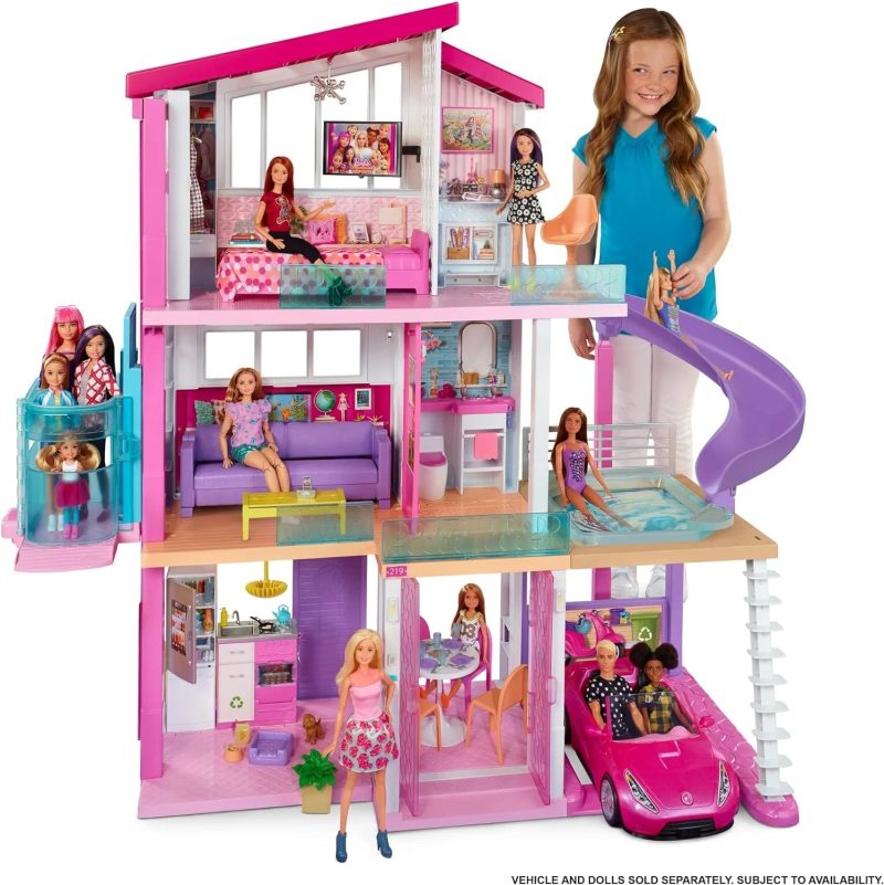 DreamHouse, Doll House Playset with 70+ Accessories Including Transforming Furniture, Elevator, Slide, Lights & Sounds - Image 9