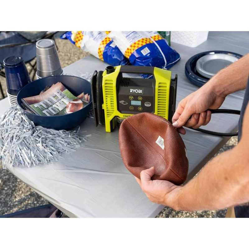 RYOBI ONE+ 18V Cordless Dual Function Portable InflatorDeflator with 2.0 Ah Battery P747-PBP006 - Image 6