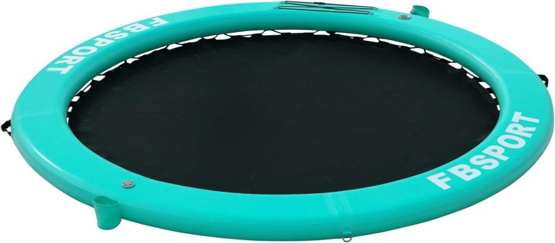 Inflatable Dock Floating Platform, 8ft Inflatable Water Hammock Floating Deck for Lake W/Cupholder, Round Floating Ring Float Ring, Pool Float Raft Lounger Island Platform Pad - 图片 4