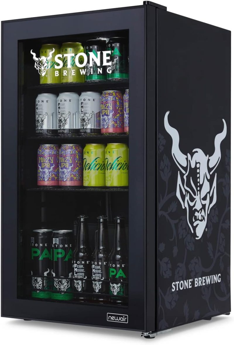 Beverage Refrigerator Cooler | 126 Cans Free Standing with Right Hinge Glass Door | Mini Fridge Beverage Organizer Perfect For Beer, Wine, Soda, And Cooler Drinks - Image 87