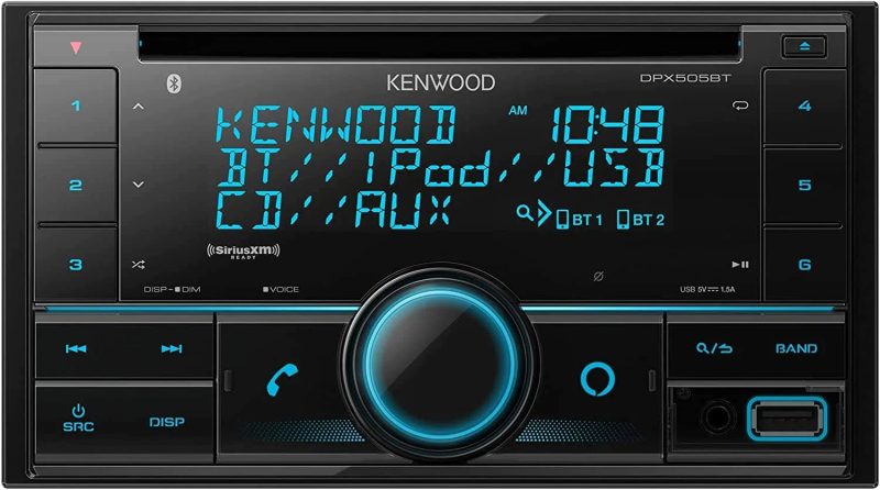 Kenwood Excelon DPX505BT Dual DIN CD Receiver with Bluetooth and SiriusXM Tuner - MadeInUSA - Image 4
