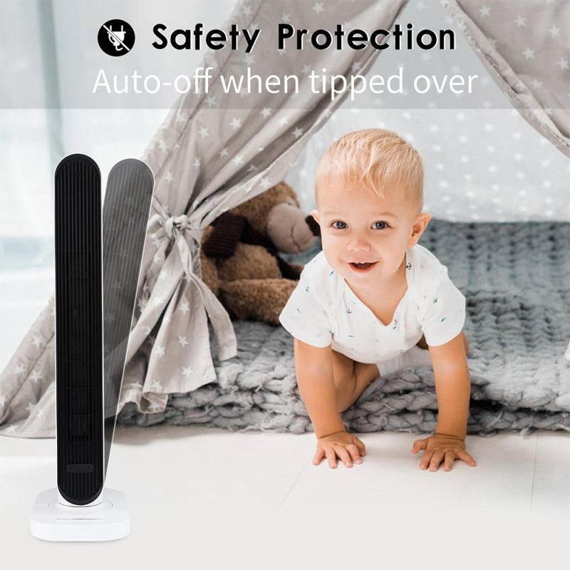 Portable heating tower instant space heater overheat protection white - Image 5
