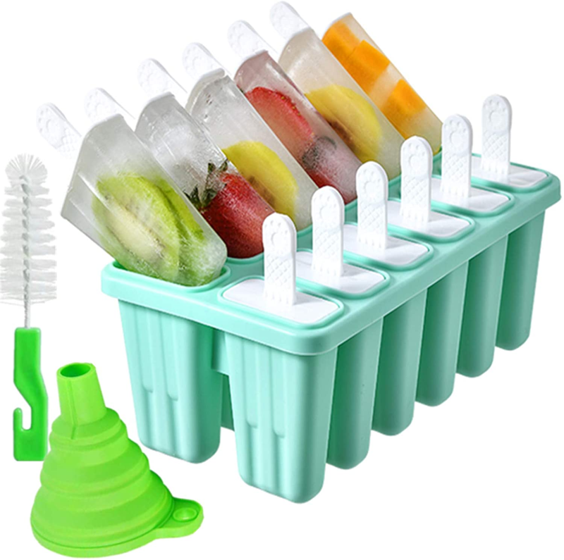 6, 10 Or 12 Pieces Reusable Silicone Popsicle Molds – Easy Release - Image 6