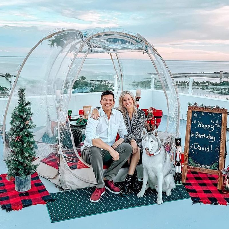 Alvantor Bubble Tent Pop Up Gazebo, 8-10 Person Igloo Dome Garden Patio Canopy Shelter - Image 2