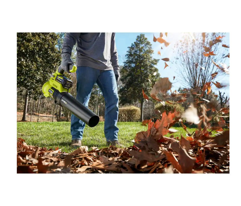 RYOBI RY40451BL 40V Cordless 110 MPH 525 CFM Cordless Leaf Blower and Cordless Leaf VacuumMulcher w 2 Batteries and 2 Chargers - MadeInUSA - Image 6