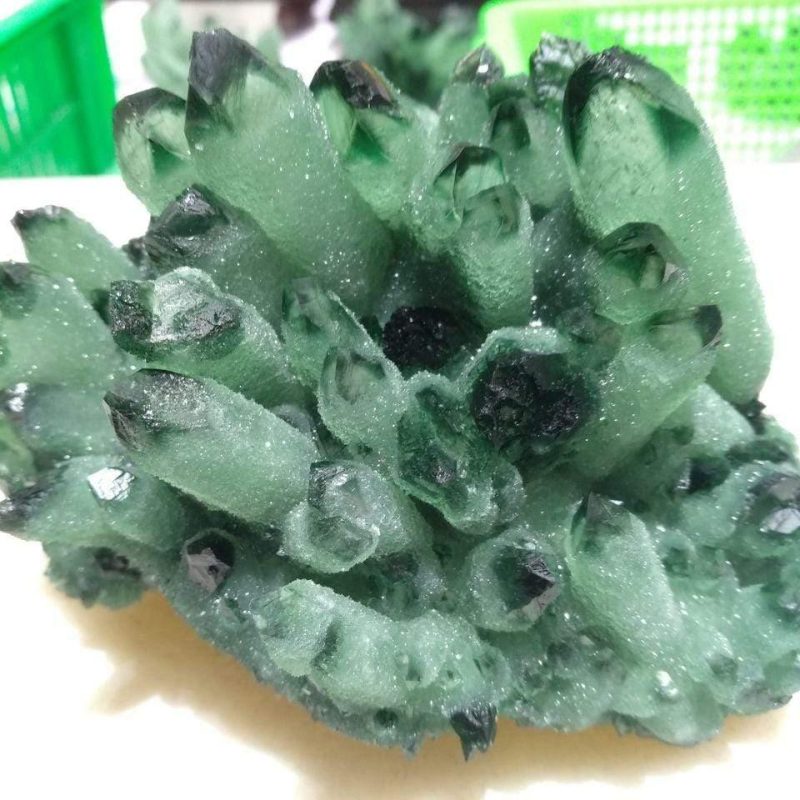 680g Green Phantom Quartz Crystal - Image 3
