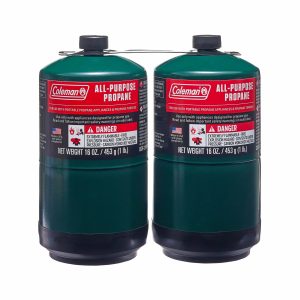 Coleman 16oz Propane Gas Cylinder 2-Pack – Clean-Burning Fuel for Grills & Torches