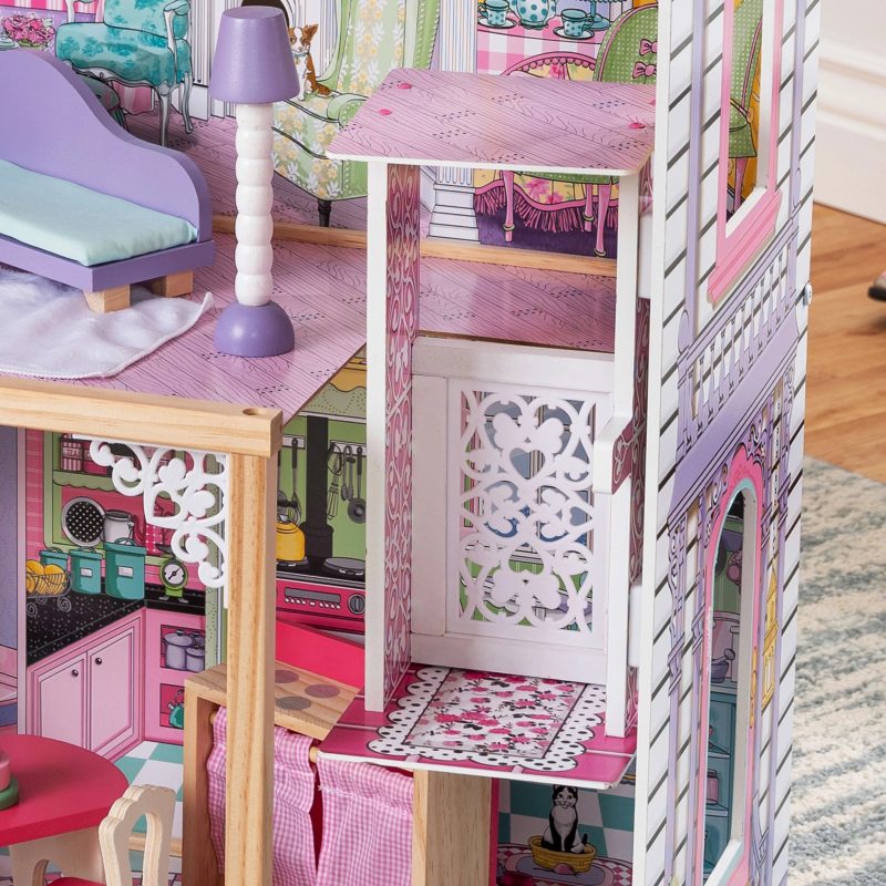 KidKraft Annabelle Wooden Dollhouse with Elevator, 17 Accessories - Image 3