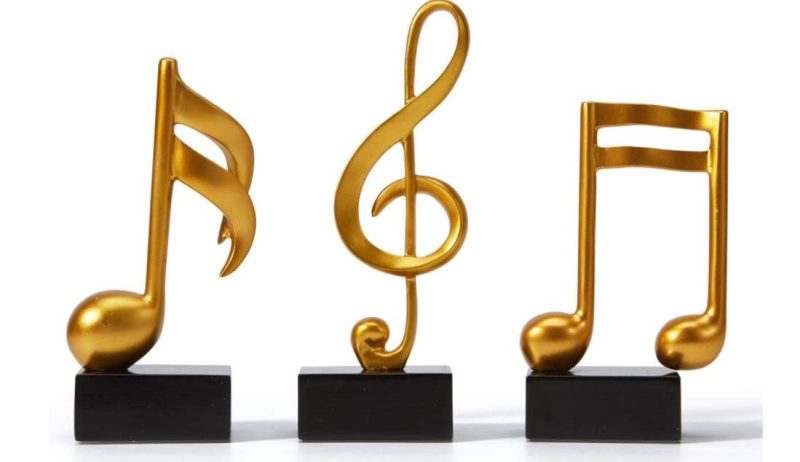 3pcs Music Note Musical Modern Figurine Decor Gift Statue Sculpture for Table Centerpiece Craft Shelf Room Decor - Image 2