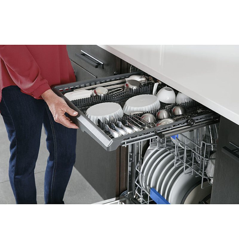 GE Profile – Top Control Smart Built-In Stainless Steel Tub Dishwasher with 3rd Rack and Microban, 42dBA – Stainless steel - Image 4