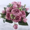 9-Piece Faux Silk Peonies Artificial Flowers - Image 10