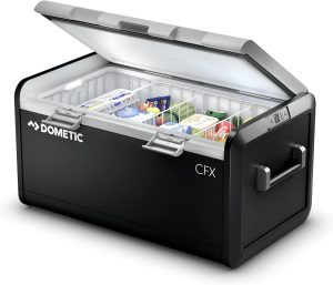 Dometic CFX3 100-Liter Portable Refrigerator and Freezer, Powered by AC/DC or Solar