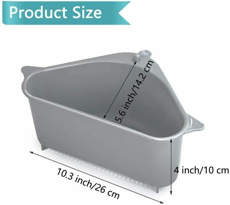 2PC Sink Drain Filter, Sponge Storage, Strainer, Basket And Organizer - Image 3