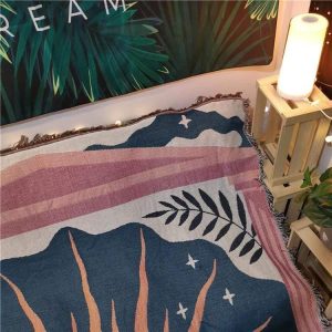 Abstract Sunrise Throw Blanket