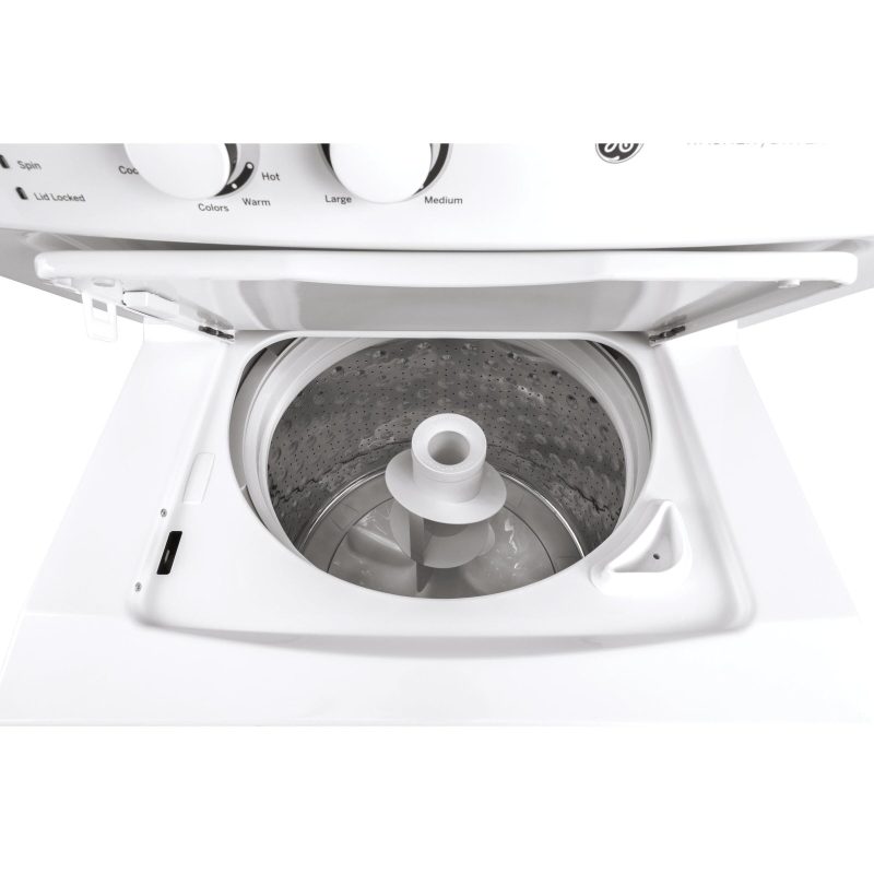 GE Stacked Washer/Dryer Electric Laundry Center GUD24ESSMWW - Image 3