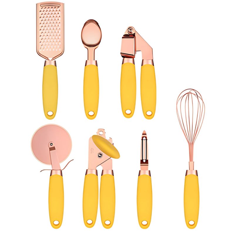 7-Piece Rose Gold Cooking Set - Image 7