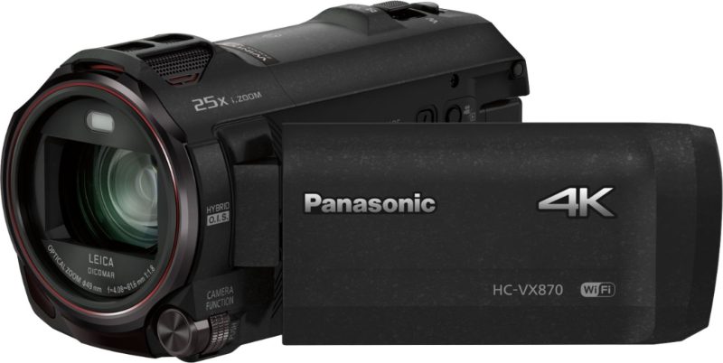 Panasonic – HC-VX870K 4K Ultra HD Flash Memory Camcorder – Black - Image 4