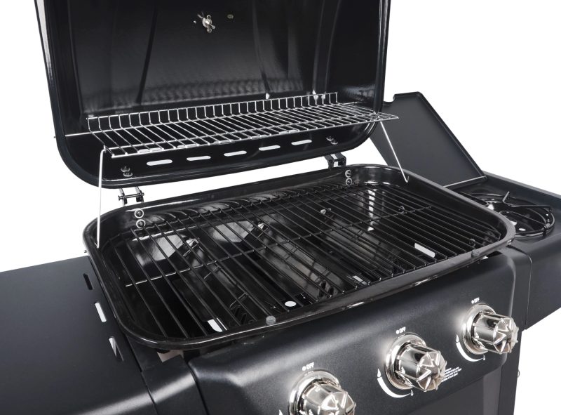 RevoAce 3 Burner Propane Gas Grill Including a Side Burner, Blue Sapphire, GBC1729WBS, New - Image 11
