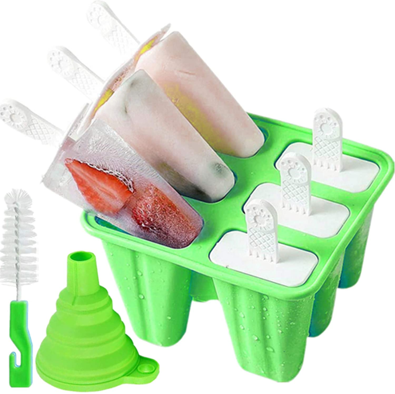 6, 10 Or 12 Pieces Reusable Silicone Popsicle Molds – Easy Release - Image 13