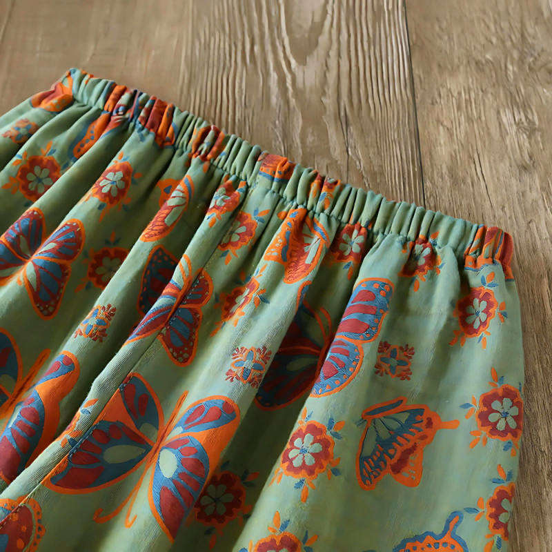 2-Piece Cotton Loungewear with Butterfly Print - Image 5