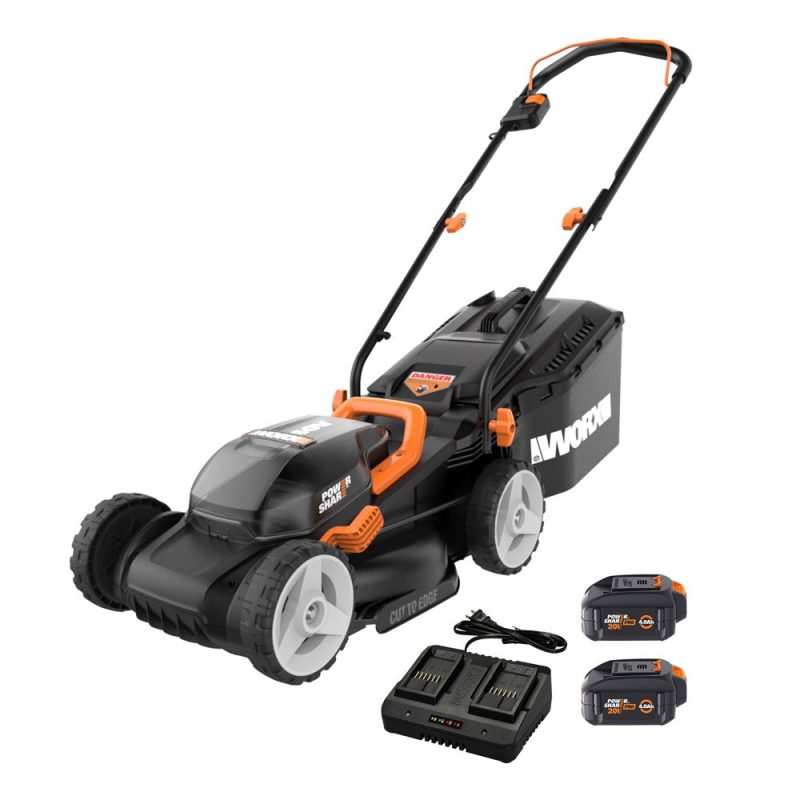 Worx 40V Power Share 4.0Ah 14" Cordless Lawn Mower (Battery and Charger Included)