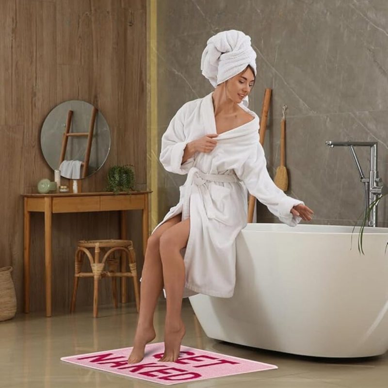 “Get Naked” Funny Bathroom Mat - Image 4
