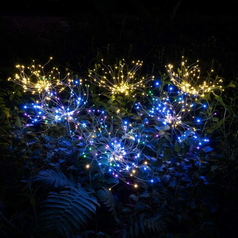 4-Piece Solar Garden Fireworks Lights – IP65 Weatherproof LED Outdoor Lights with Adjustable Modes & DIY Design - Image 11