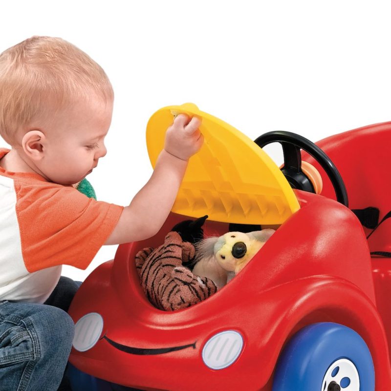 Step2 Push Around Buggy Ride On Car, 10th Anniversary Edition, Red, Toddler Stroller with Seatbelt & Storage - Image 2