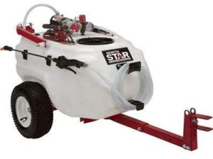 NorthStar Tow-Behind Trailer Boom Broadcast and Spot Sprayer – 21-Gallon Capacity, 2.2 GPM, 12 Volt DC