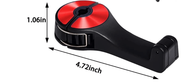 2 Pack 360° Rotation Car Headrest Hook with Phone Holder, Backseat Car Organizer - Image 5