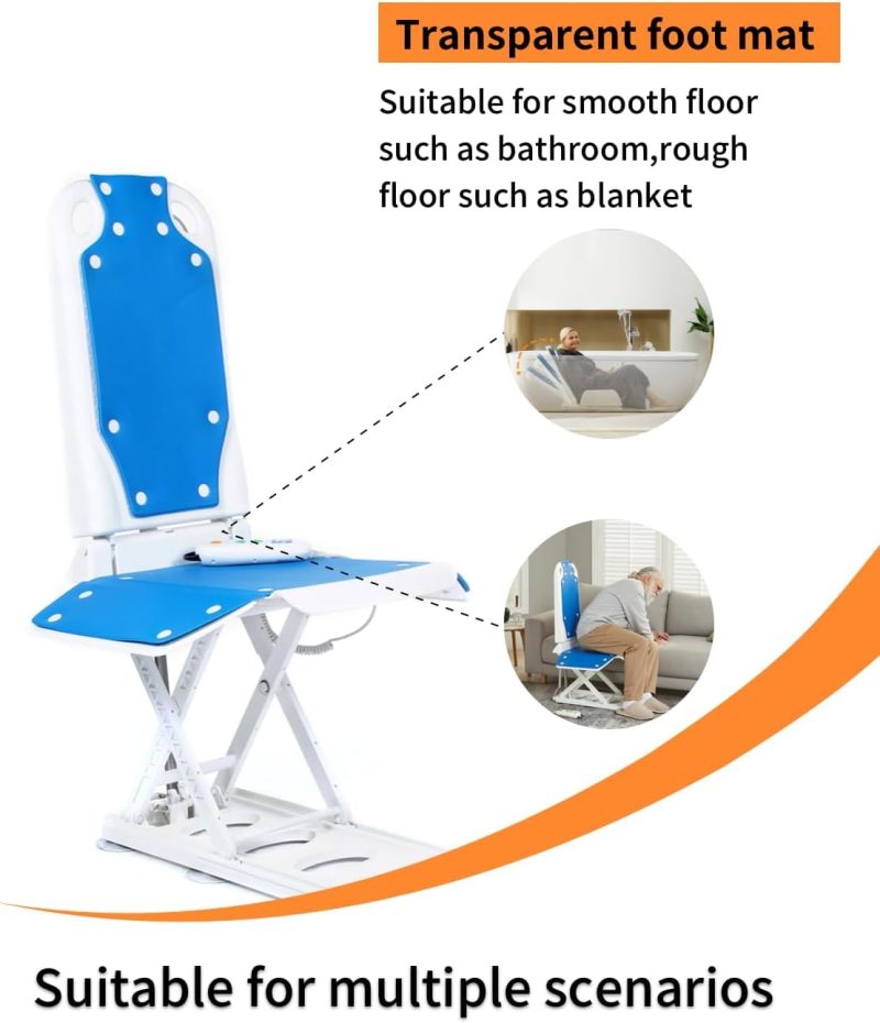 Electric Chair Lift, Get Up from Floor, Floor Lift for Elderly, Can be Raised to 20”, Help You Stand Up Again, Support Up to 300 LBS, Item Weight 30 LBS - Image 9
