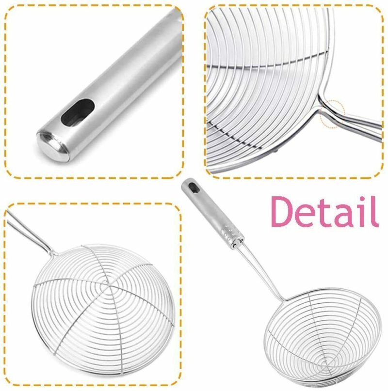 3 Piece Stainless Steel Spider Skimmer - Image 3