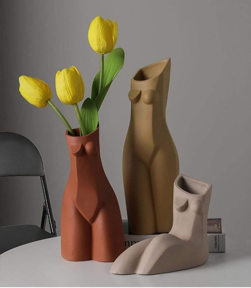 Abstract Body Art Sculpture Vase - Image 3