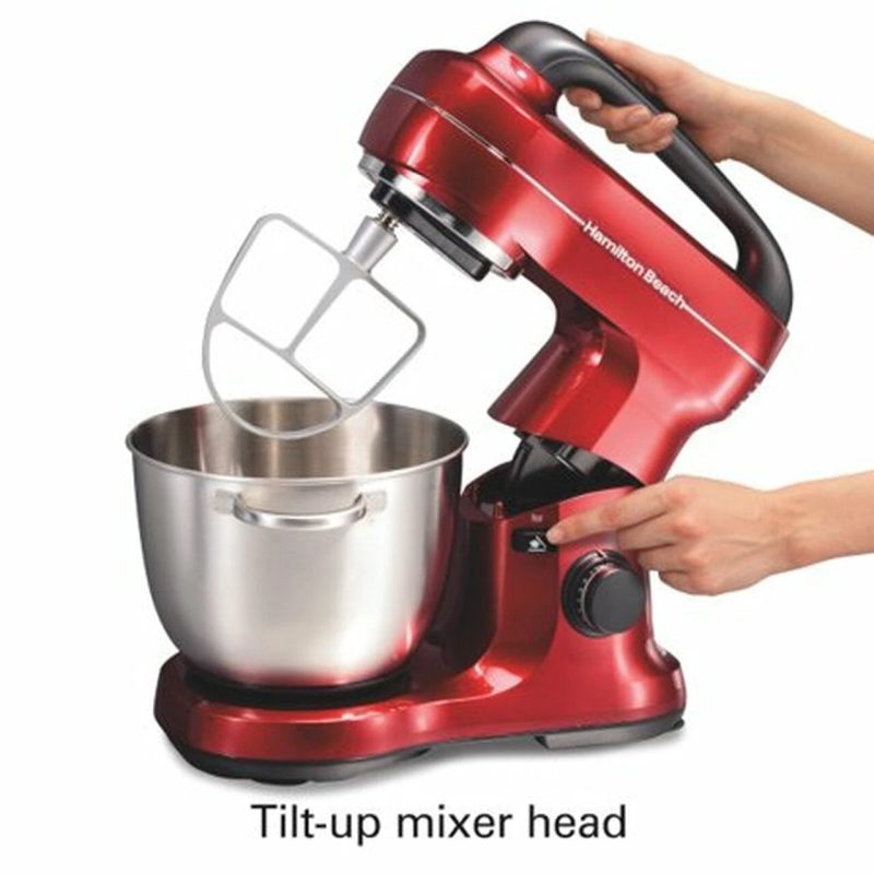Hamilton Beach 7 Speed Stand Mixer, Red | Model# 63395. - Image 4