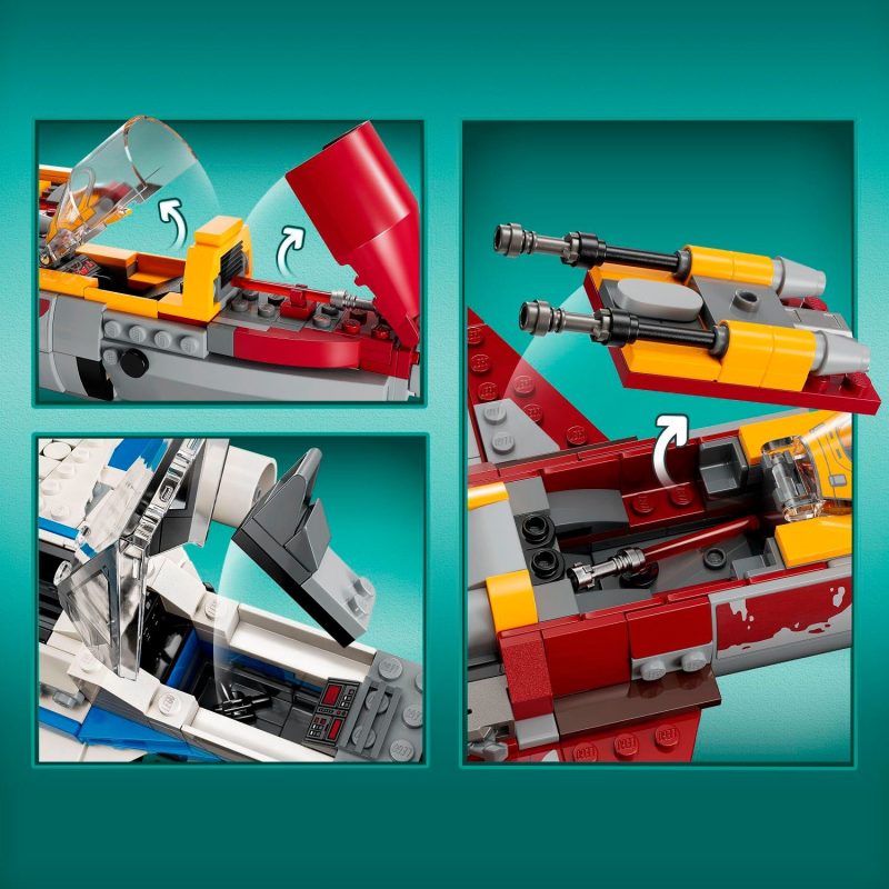 LEGO – Star Wars: Ahsoka New Republic E-Wing vs. Shin Hati’s Starfighter Building Toy Set 75364 - Image 5
