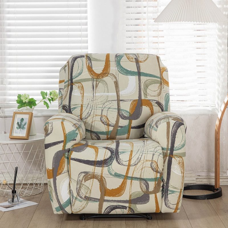 Abstract Recliner Sofa Cover - Image 12