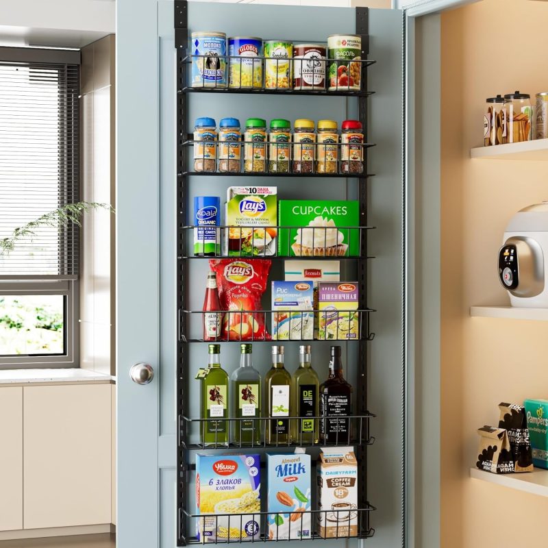 6-Tier Over The Door Adjustable Pantry Door Organizer - Image 10