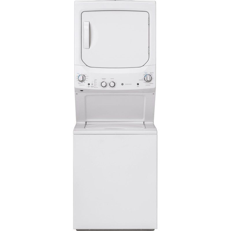 GE Stacked Washer/Dryer Electric Laundry Center GUD24ESSMWW