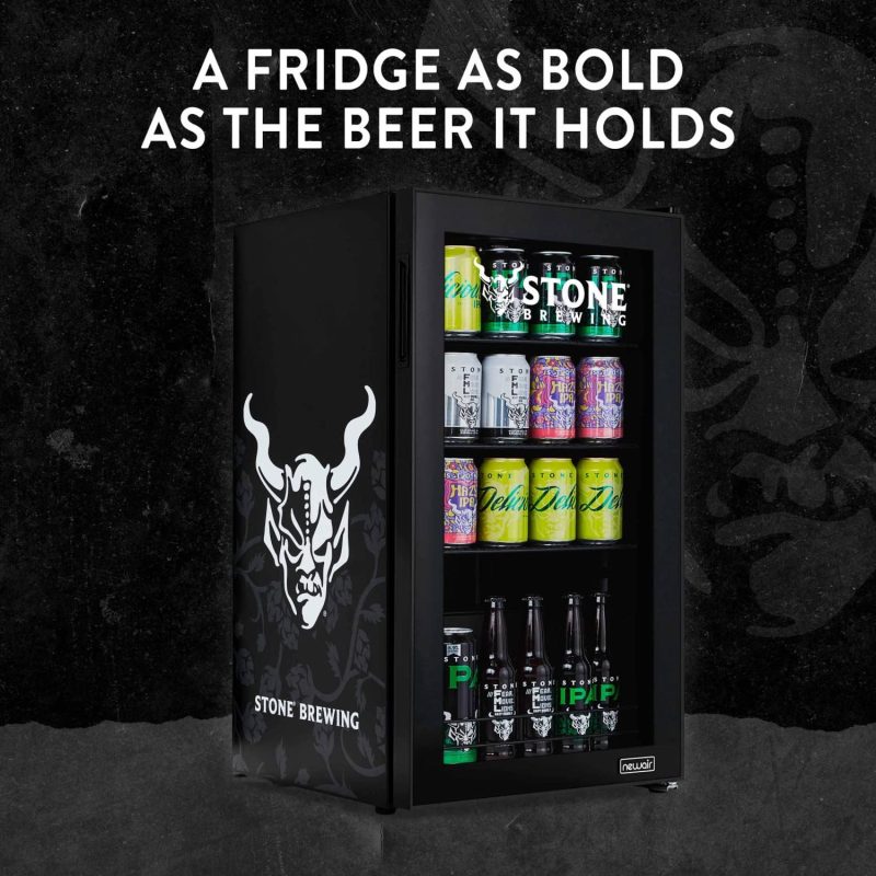 Beverage Refrigerator Cooler | 126 Cans Free Standing with Right Hinge Glass Door | Mini Fridge Beverage Organizer Perfect For Beer, Wine, Soda, And Cooler Drinks - Image 76