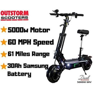 2024 MAXX 60MPH Ultra High Speed Electric Scooter for Adults Foldable, 5000W Power Dual Motor| 60V /38.5Ah Battery | 83 Miles Range | Grade 30°