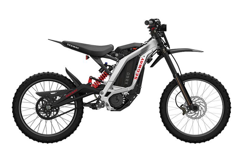 2024 Segway – Dirt eBike x260 w/74.6 mi Max Operating Range & 46.6 mph Max Speed – Silver