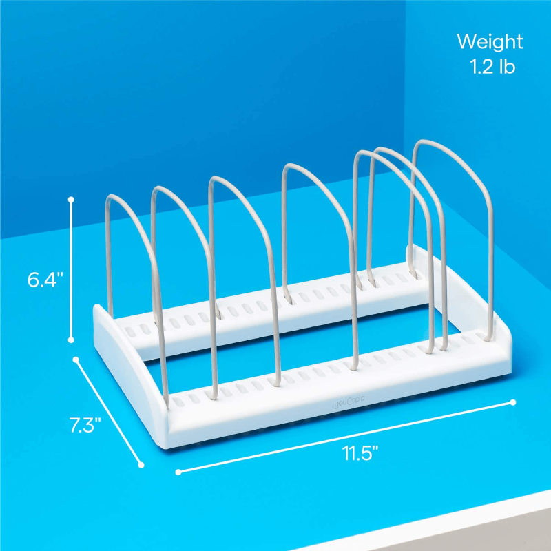 Adjustable Bakeware Storage Rack Or Pot Lids Organizer - Image 5