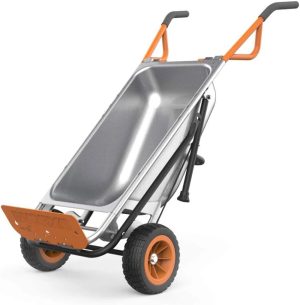 Worx WG050 Aerocart 8-in-1 Yard Cart / Wheelbarrow / Dolly - MadeInUSA